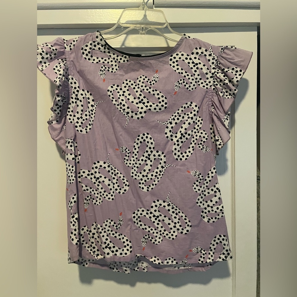 Nooworks ruffle top - Snake print - Medium